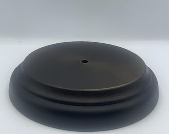 8-1/4” Metal stamped lamp base ( used)