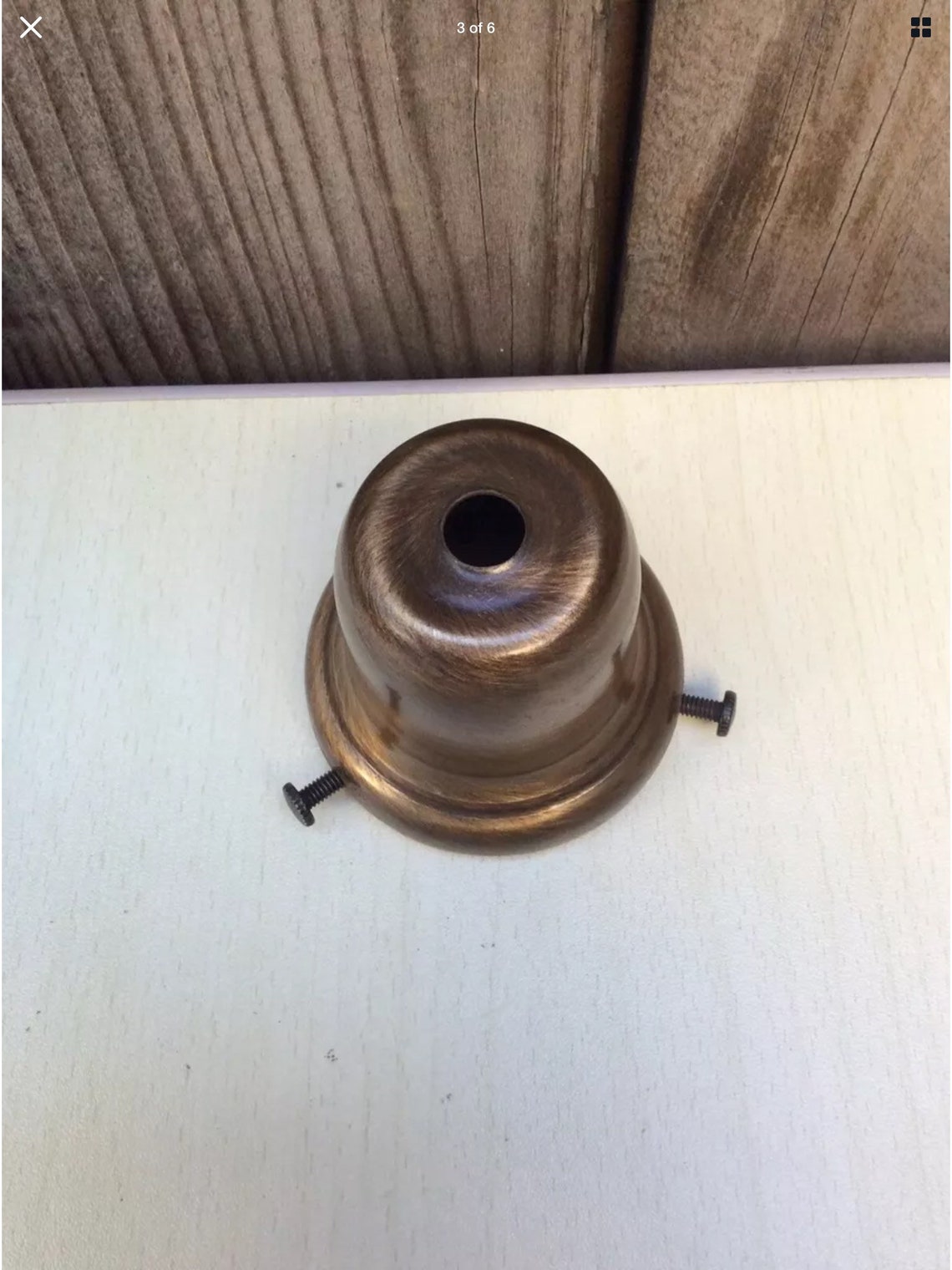 21/4 vintage metal lamp shade holder used Etsy