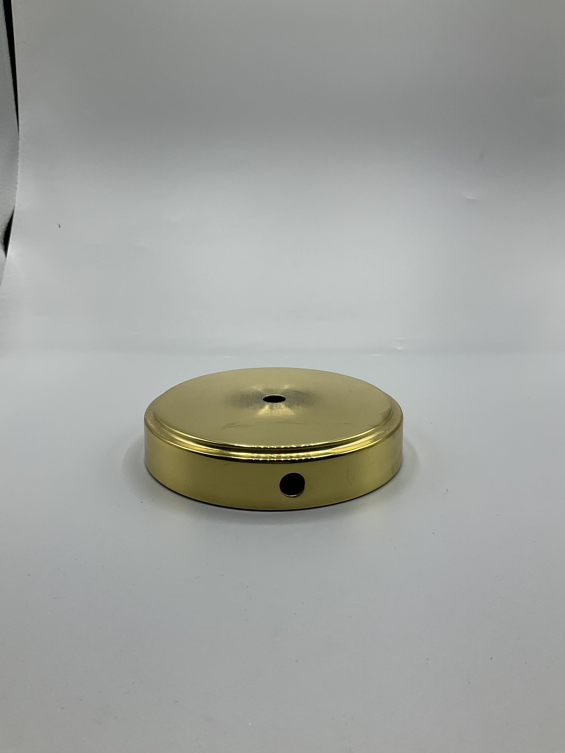 5 Steel Brass Plated Lamp Base. Used Etsy