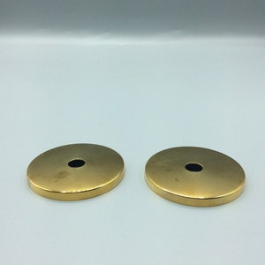 2-1/4” Brass lamp check ring ( used) Set/2