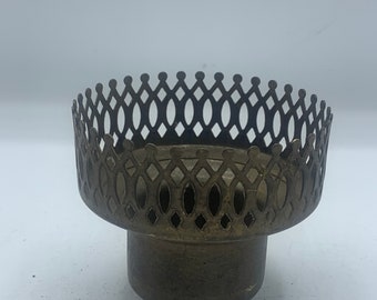3” brass lamp chimney holder ( used)