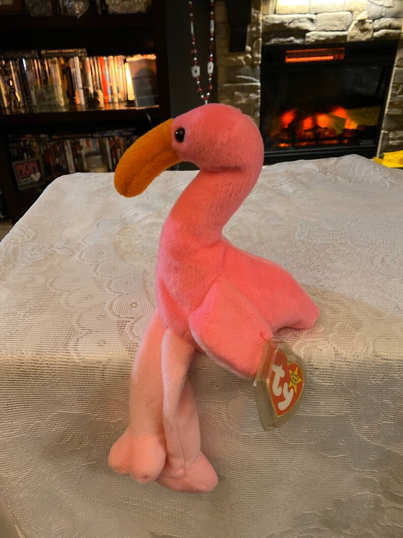 MWMT-RAREPinky the Flamingo Beanie Baby | Etsy