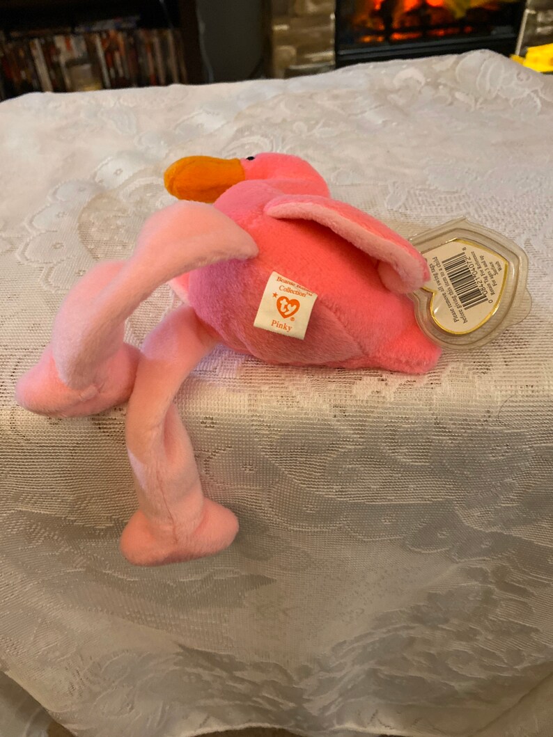 MWMT-RAREPinky the Flamingo Beanie Baby | Etsy