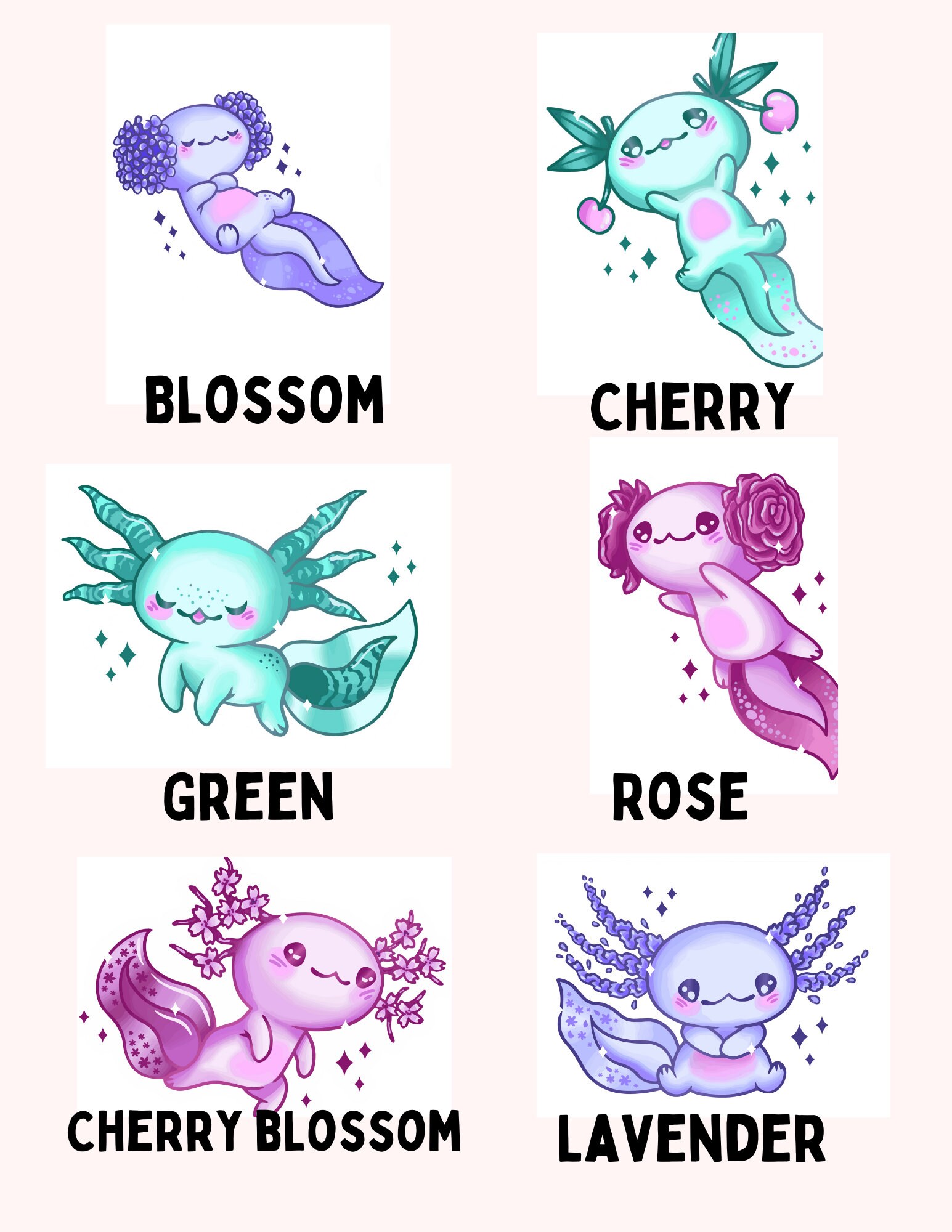 AXOLOTL Waterproof) dishwasher safe stickers aesthetic stickers