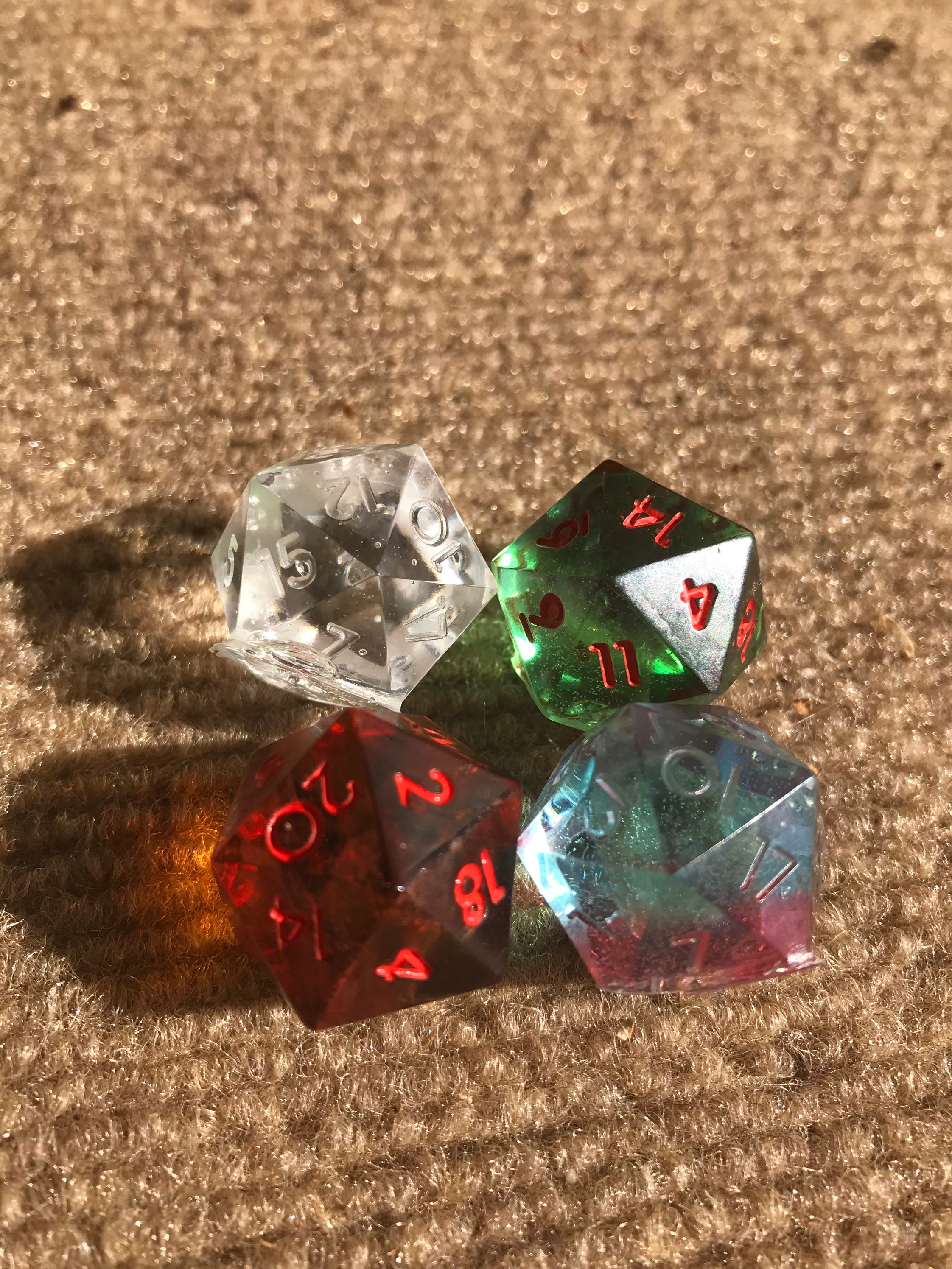 A handful 6 of d20s of your choice | Etsy