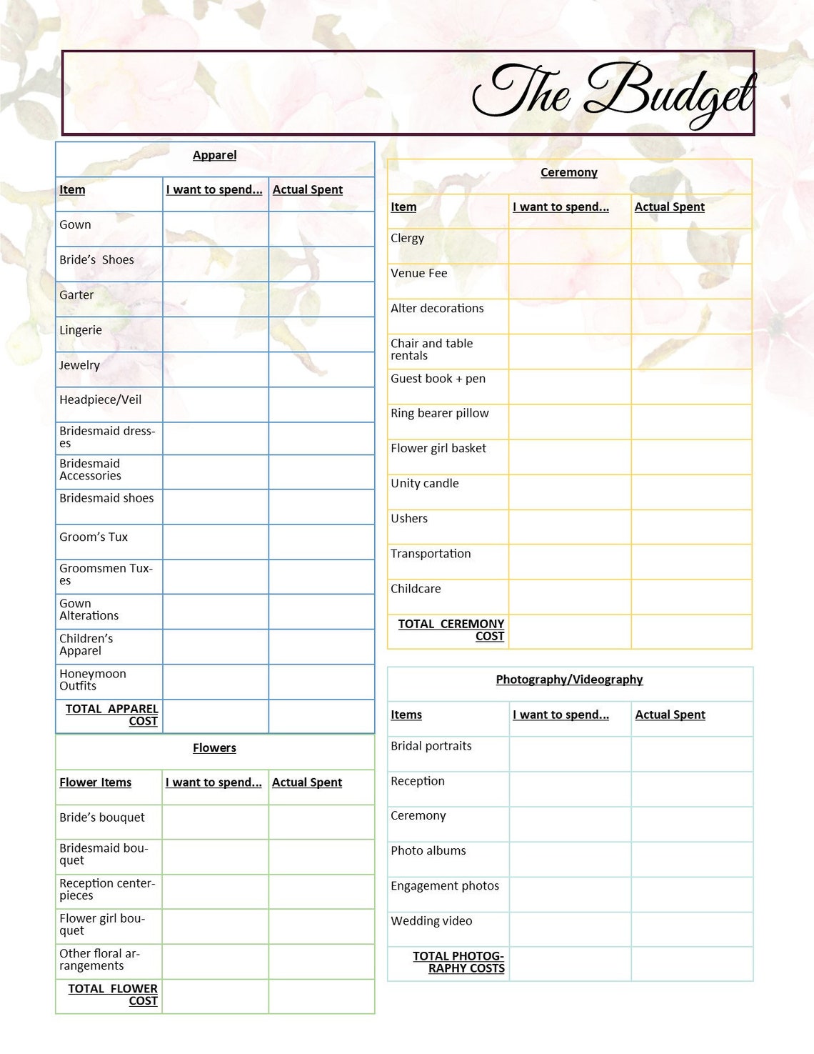 wedding-budget-budget-planner-sheet-printable-wedding-etsy