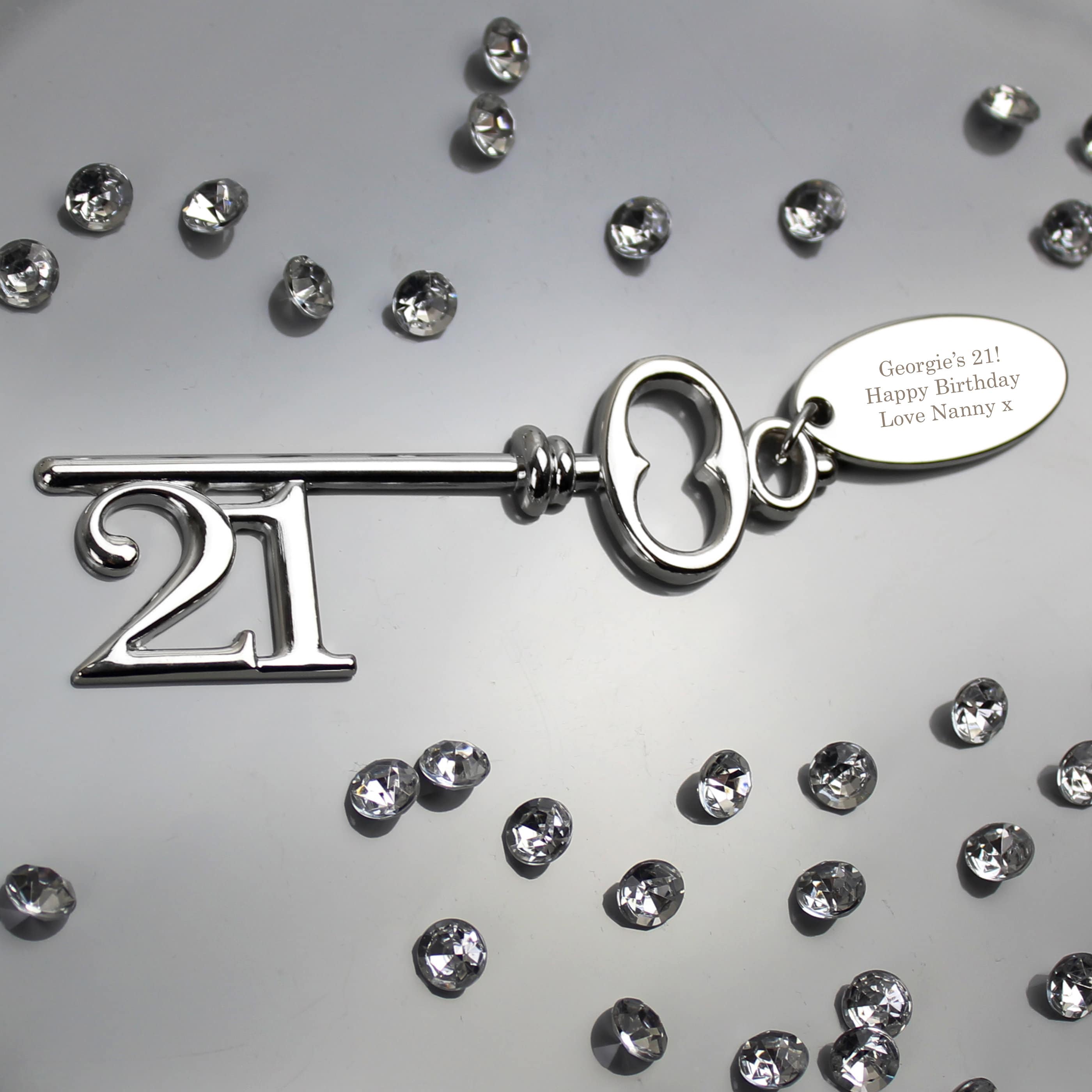 21st Keys For Female Personalised 21st Birthday Key 21st Birthday celebration | Etsy