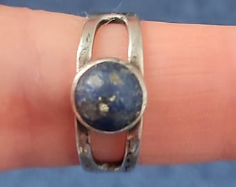 Silver Ring With Blue Stone 1973