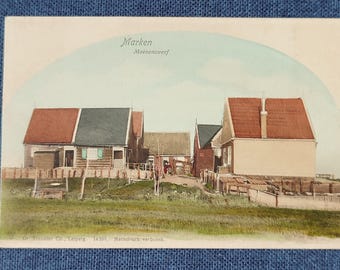 Early Undivided Back Postcard of Moenenswerf, Marken, Holland