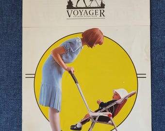Cindico Voyager Folding Pushchair Advertisement Leaflet 1980s