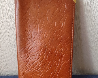 Vintage tan leather wallet