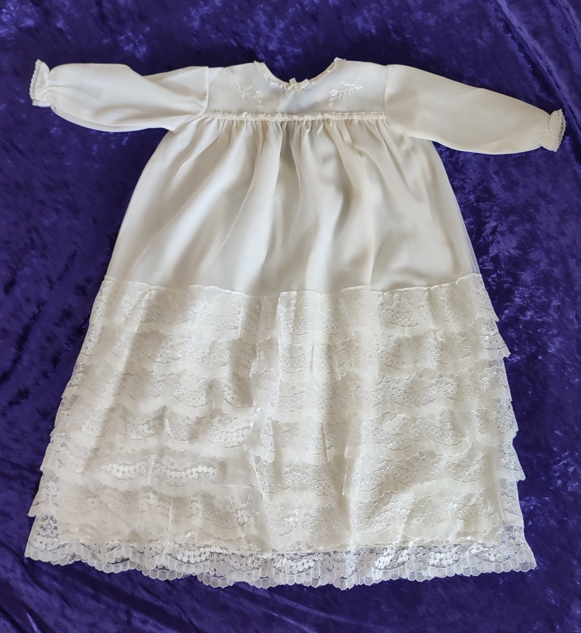 70s Christening Gown UK