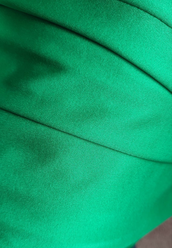 70s Green Tartan Stretch Maxi