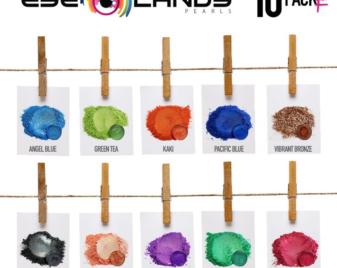 Eye Candy Mica Pigments 10 Color Variety Pack F VARIETY