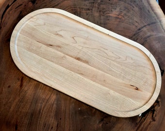 Unfinished Oval tray-Maple