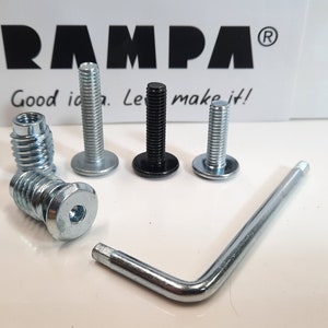 RAMPA Bolts & Inserts for furniture