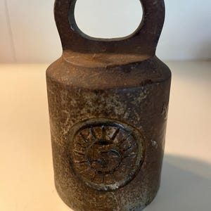 5lb Antique Scale Weight