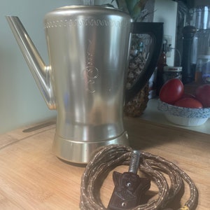 Vintage West Bend Gold Tone Percolator