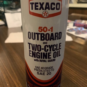 Vintage Texaco 50-1 Outboard Engine Oil