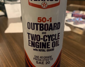 Vintage Texaco 50-1 Outboard Engine Oil