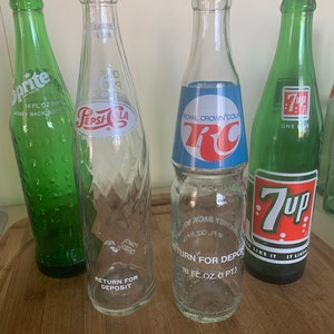 Vintage 16oz Soda Bottles