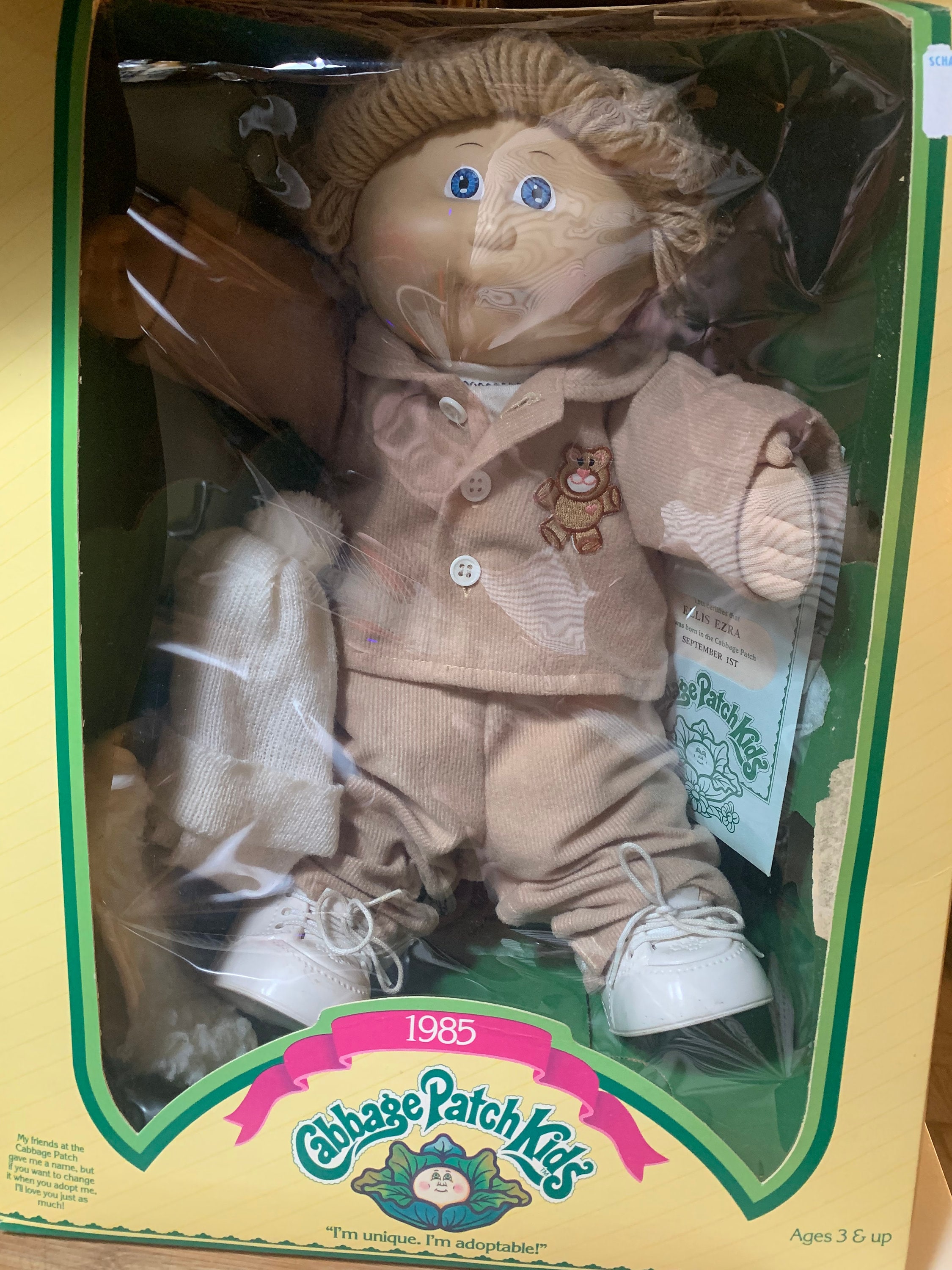 1985 Cabbage Patch Kids Boy Doll 3900 Etsy