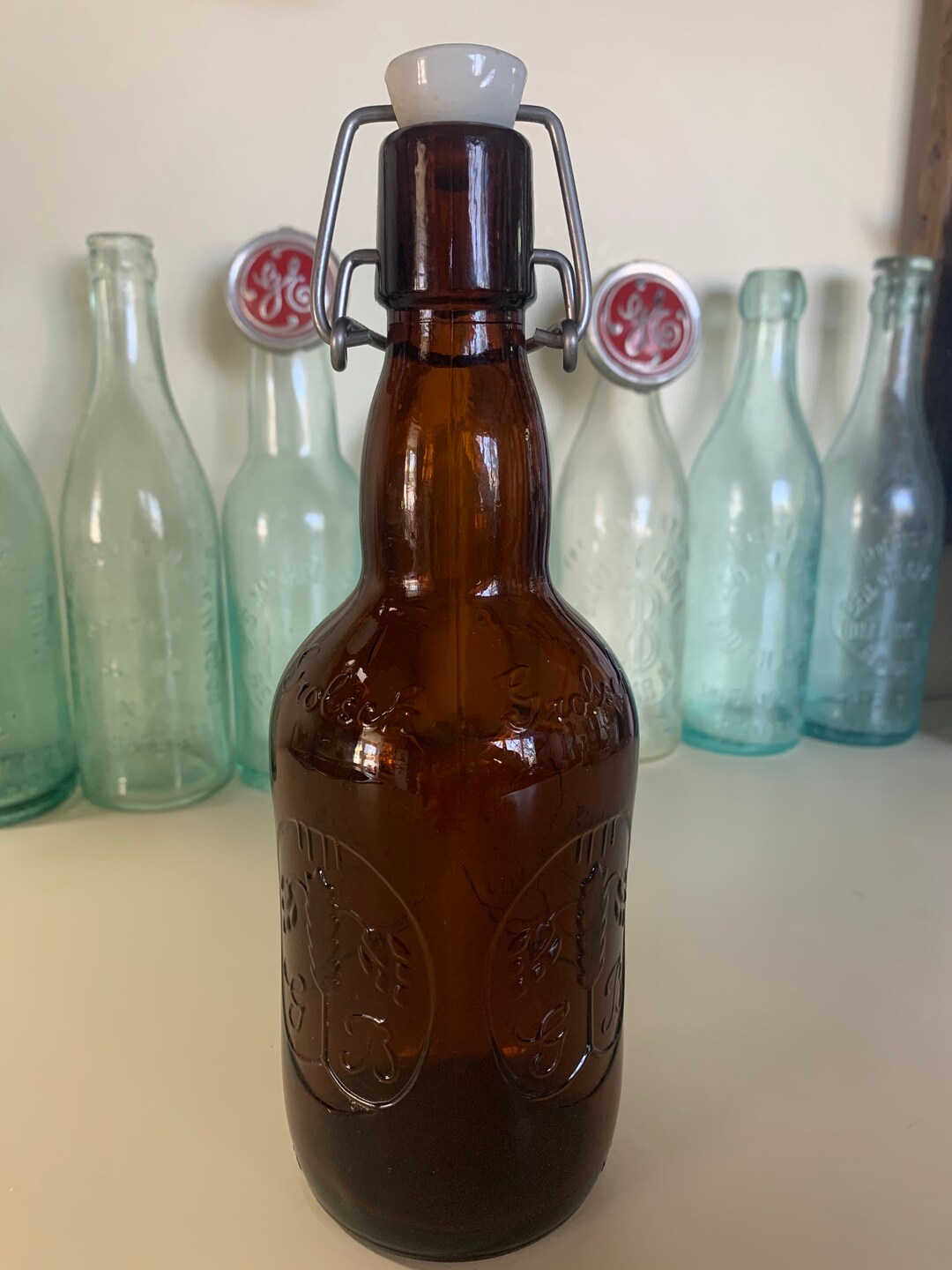 Vintage Grolsch Bottle Etsy