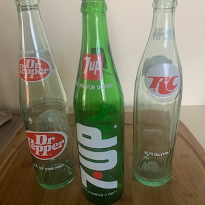 Vintage 16 ounce Soda Bottles