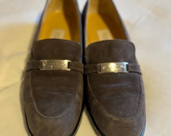 Mocassini vintage Coach in pelle scamosciata, Made in Italy, taglia 6.5