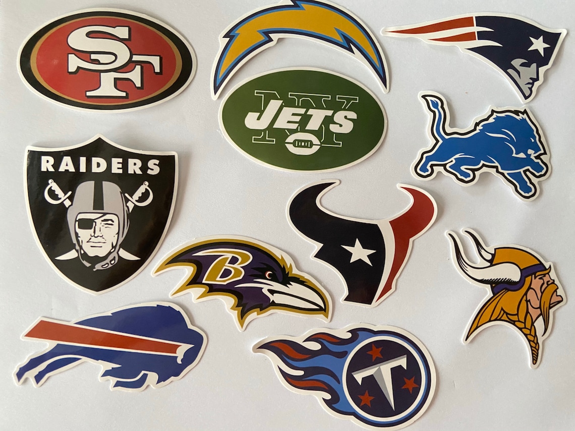 NFL Sticker Pack Football Sticker Pack Sticker Pack | Etsy