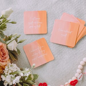 Self-Love Affirmations Card Set Set of 20 Cards image 1