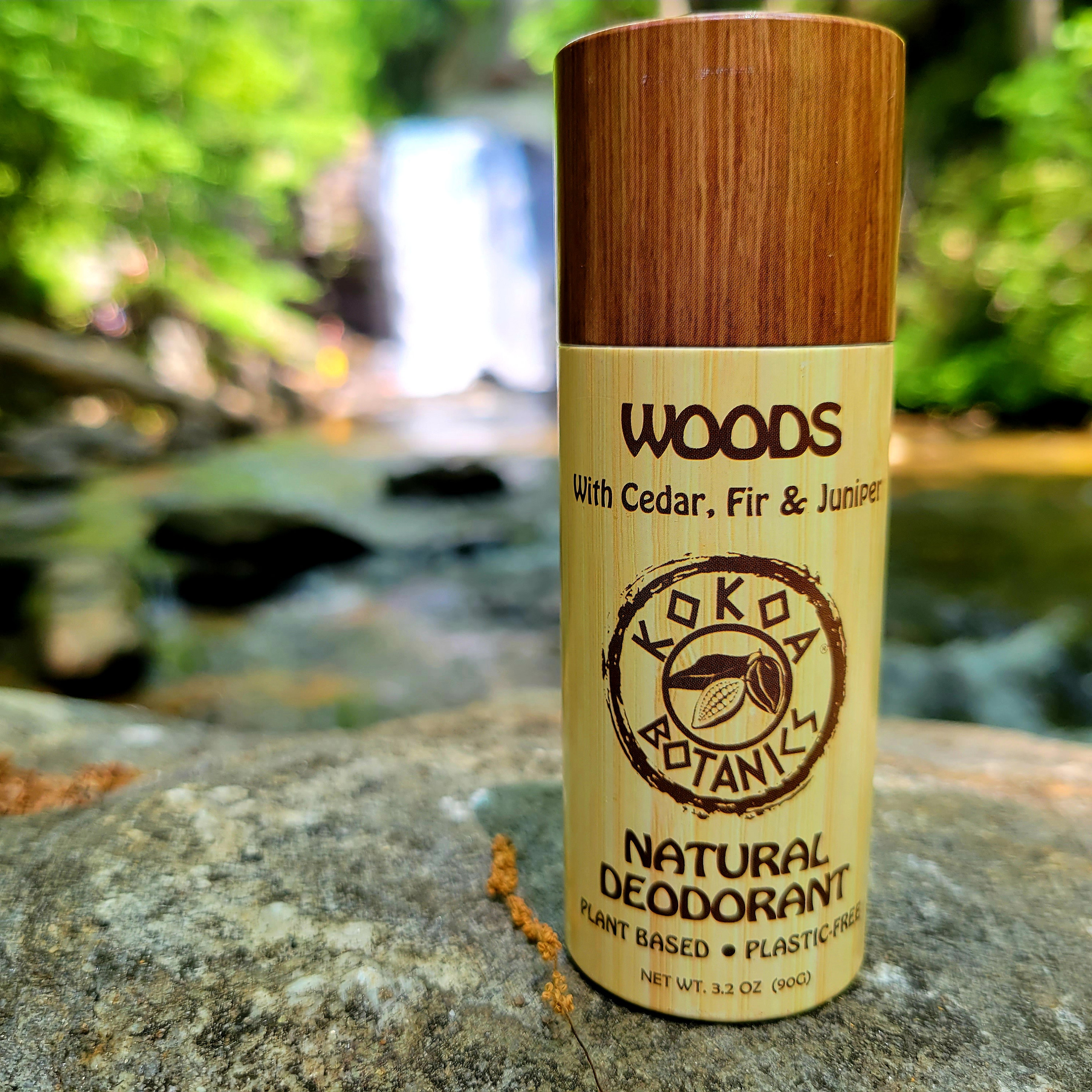 WOODS - Natural Deodorant - Sport - Mens Deodorant - Aluminum-Free - 3.2 oz