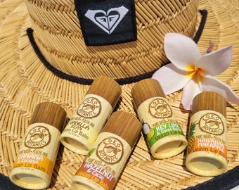 All Natural Lip Balm Gift Set - Organic Lip Balm - Vegan Lip Balm -  Plastic Free