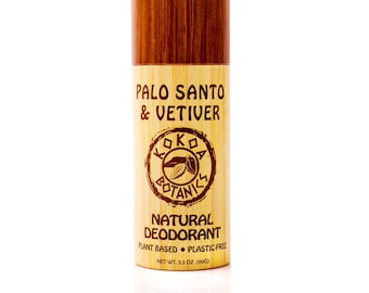 Natural Deodorant - Palo Santo - Sport - Aluminum-Free - Plastic Free