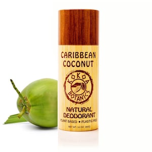 Caribbean Coconut - Natural Organic Detox Deodorant - Aluminum-Free - Plastic-free