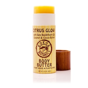 Body Butter Lotion Bar - Citrus Glow - with Sea Buckthorn - Coconut Oil and Cocoa Butter