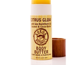 Body Butter Bar - Citrus Glow - with Sea Buckthorn - Coconut Oil and Cocoa Butter