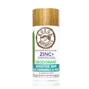 Natural Detox Deodorant - Blue Chamomile and Mint - Zinc and Charcoal - Sensitive Skin Deodorant - Aluminum Free