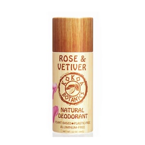 ROSE & VETIVER - Natural Deodorant - Plastic-Free - Aluminum-Free all Day Protection - Handmade