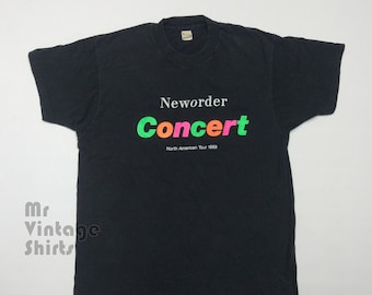 80s Vintage NEW ORDER CONCERT Tシャツ XL 80s Vintage NEW ORDER CONCERT Tシャツ XL