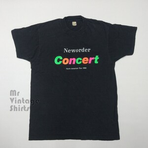 Vintage NEW ORDER CONCERT Tシャツ ヴィンテージ 80s Vintage NEW ORDER CONCERT Tシャツ XL - メルカリ
