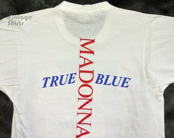 Very RARE Madonna True Blue VINTAGE T-shirt / 1986 Boy Toy