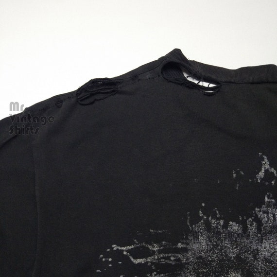90s Vintage TOOL Black Faded T-shirt /giant Size L/ Double