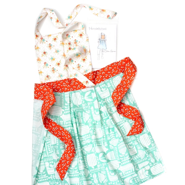 Apron pattern PDF download - The Chloe Apron - Child, Youth and Adult sizes - easy sewing project for beginners