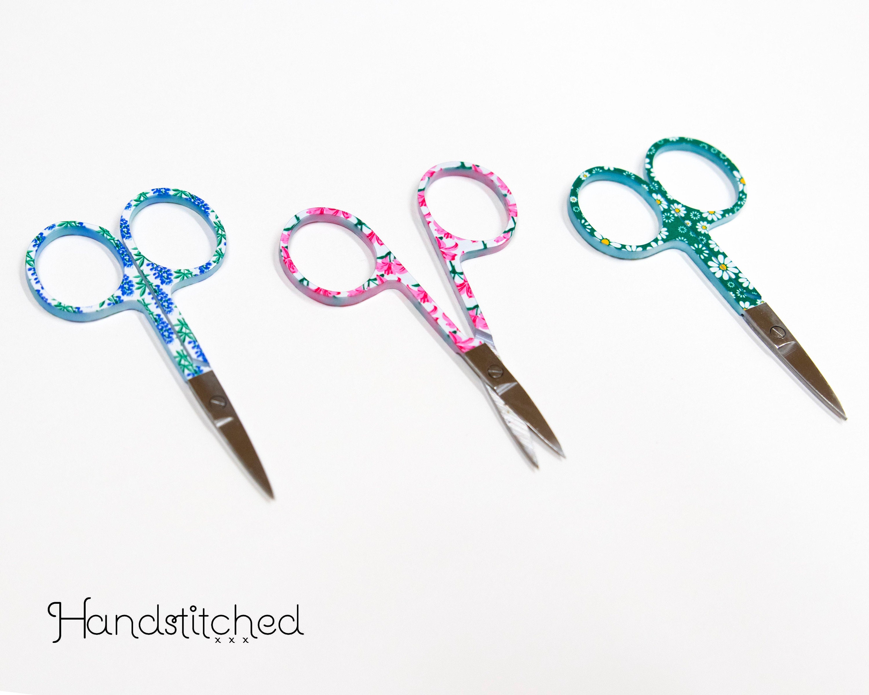 Embroidery Scissors Floral Design 4 Inch Small Embroidery Etsy
