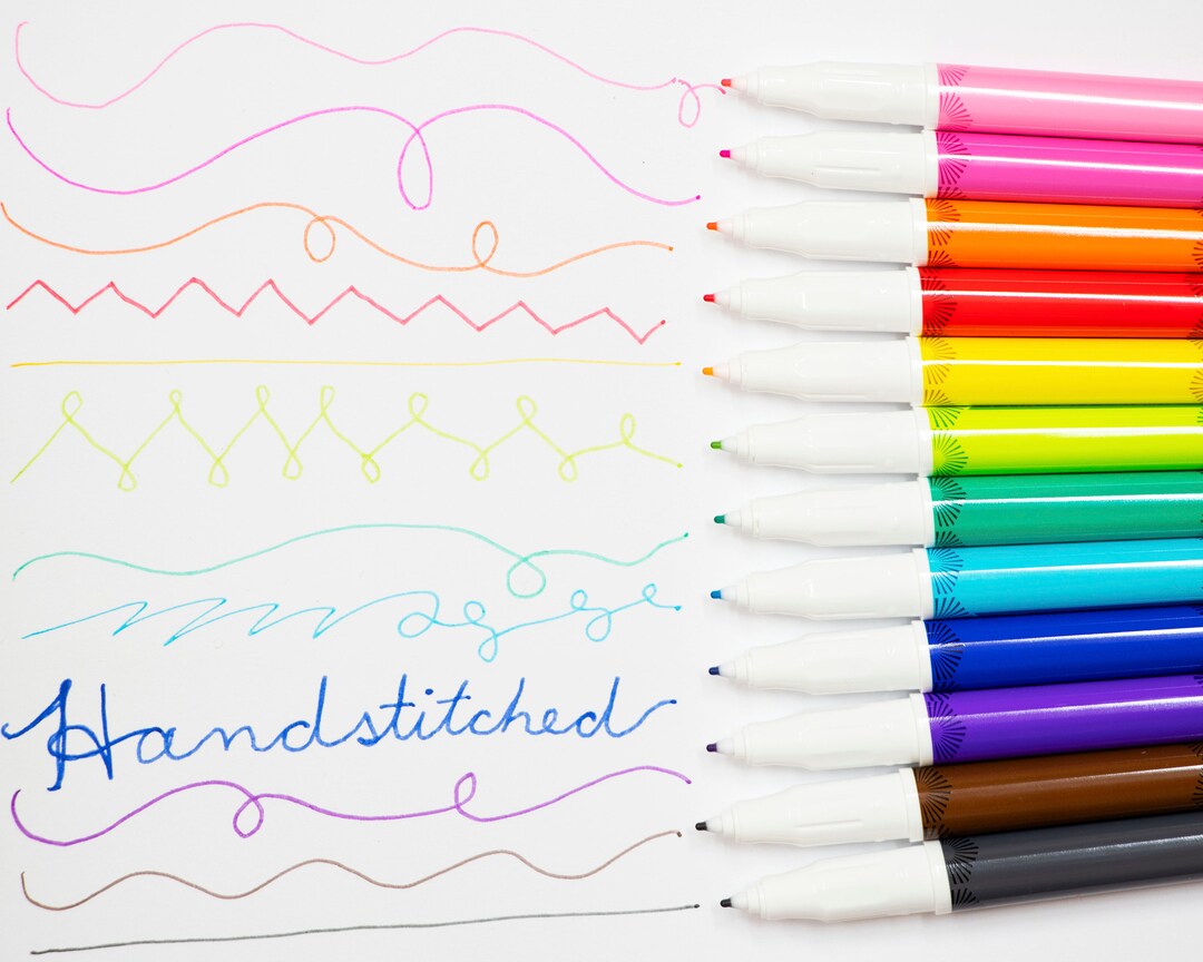 Frixion Pen Fineliner Erasable Fabric Pen Rainbow Colors Heat Erasable