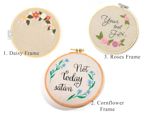 Custom Text Embroidery Kit Text Beginner Embroidery Kit DIY Craft Kit  Custom Embroidery Kit Funny Embroidery Kit, Full Kit 