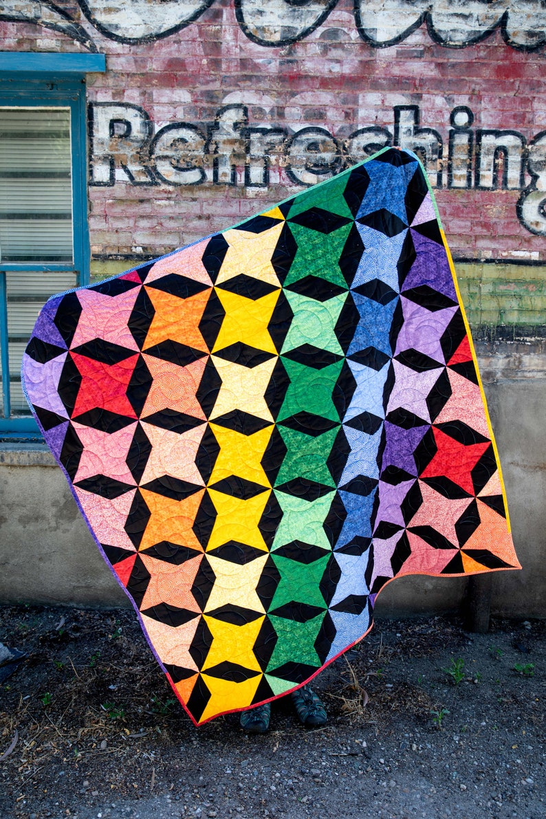 Twisters Quilt Pattern Twin Quilt Pattern for Beginners Etsy