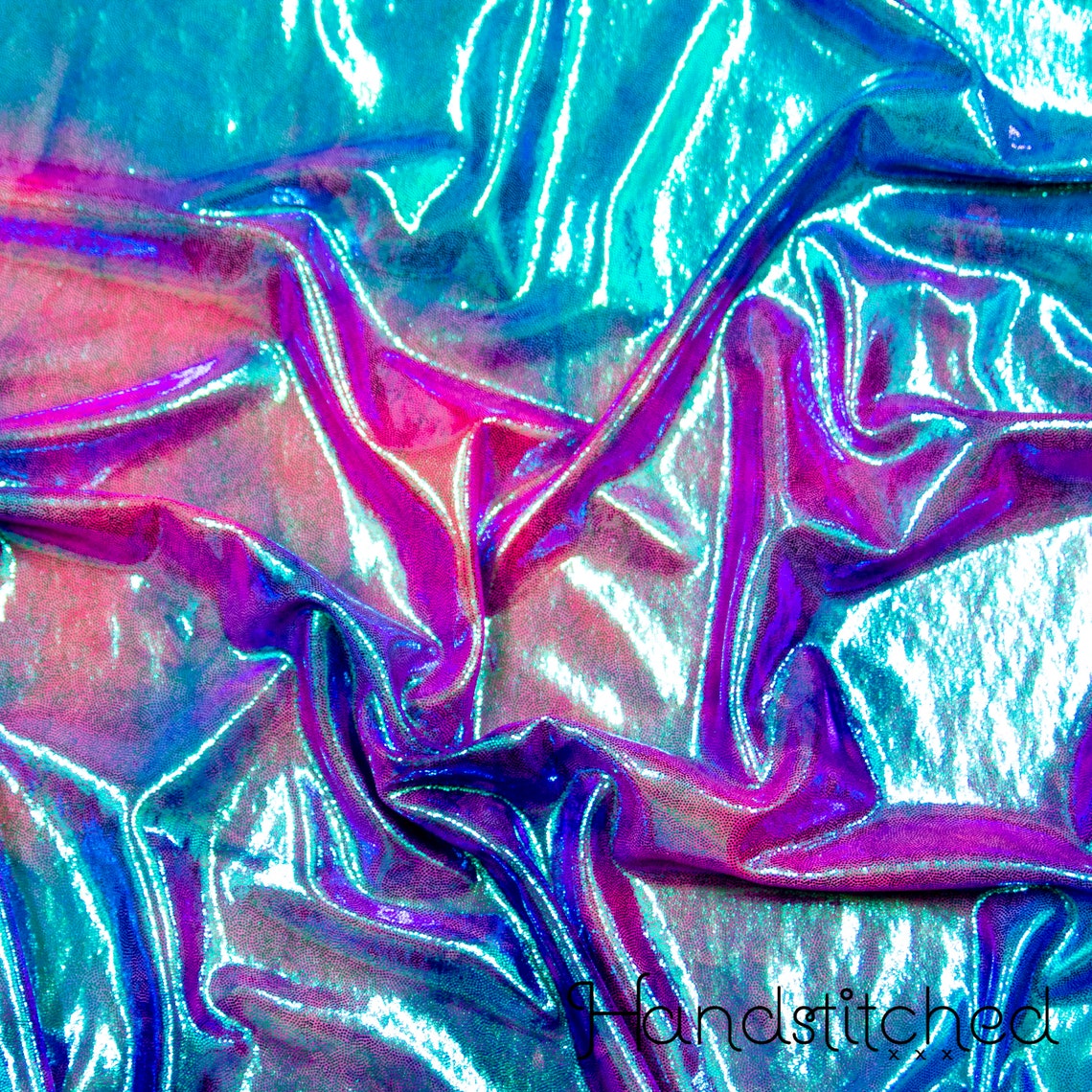 Rainbow Spandex performance fabric by the yard specialty Etsy