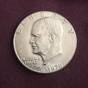 Liberty Bell Eisenhower 1 dollar coin